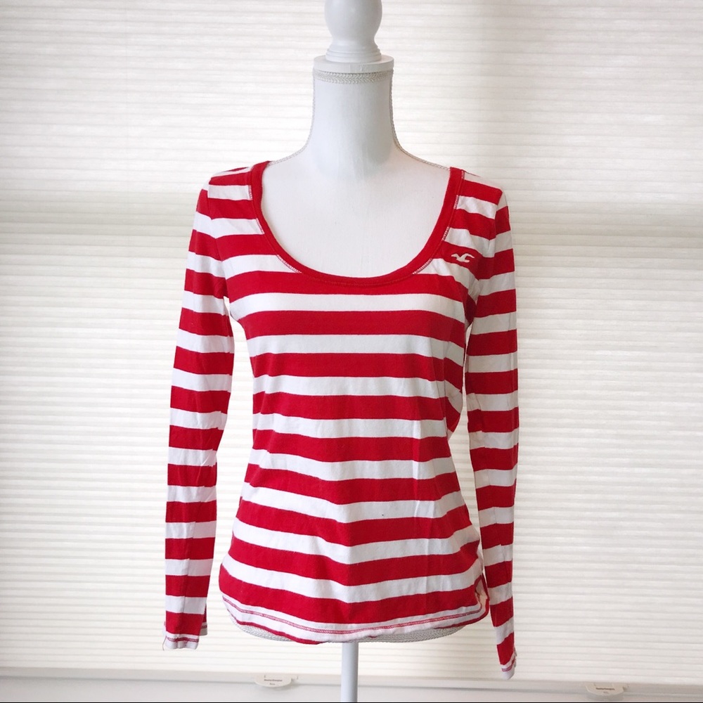 Red and White Stripe Shirt